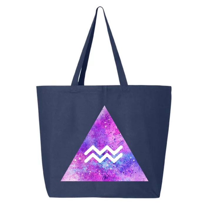 Aquarius Zodiac Star Sign Watercolor Sky Tie Dye Style Gift 25L Jumbo Tote