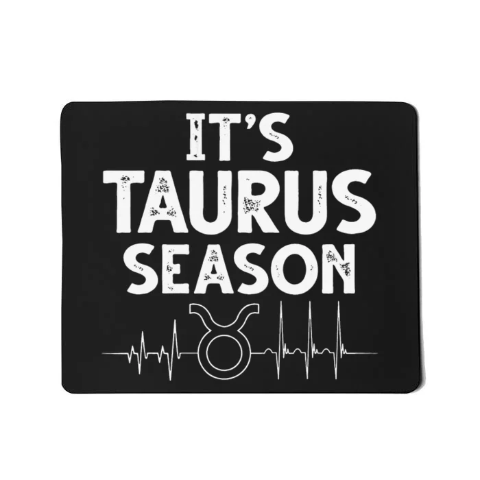 Astrology Zodiac sign April or May birthday Taurus season Mousepad