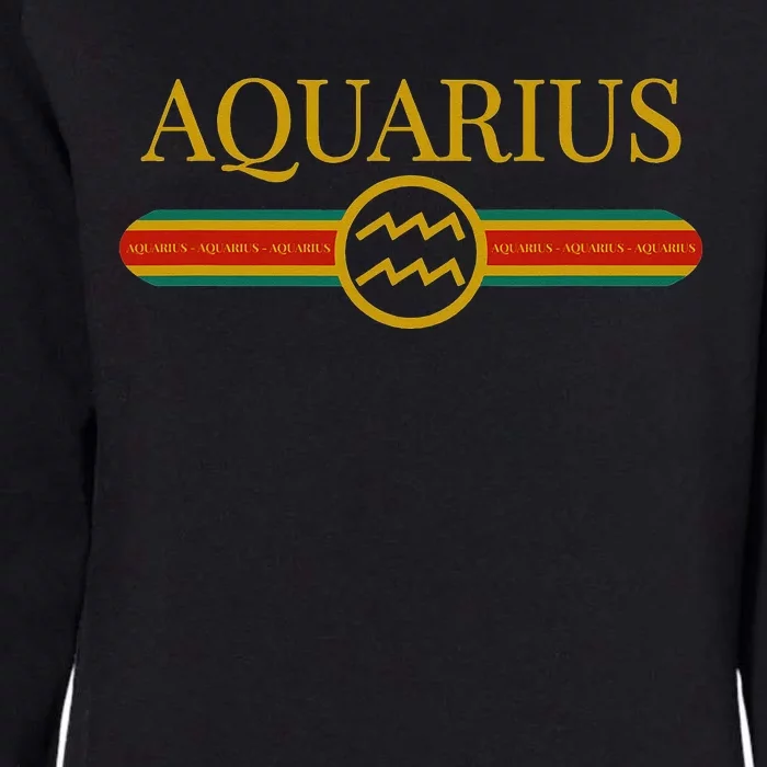 Aquarius Zodiac Sign Astrology Horoscope Fashion Womens California Wash Sweatshirt