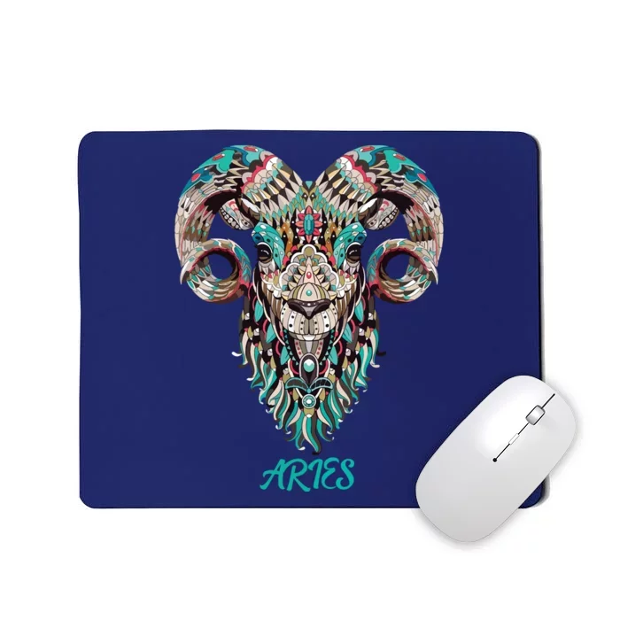 Aries Zodiac Sign Astrology March April Birthday Mousepad