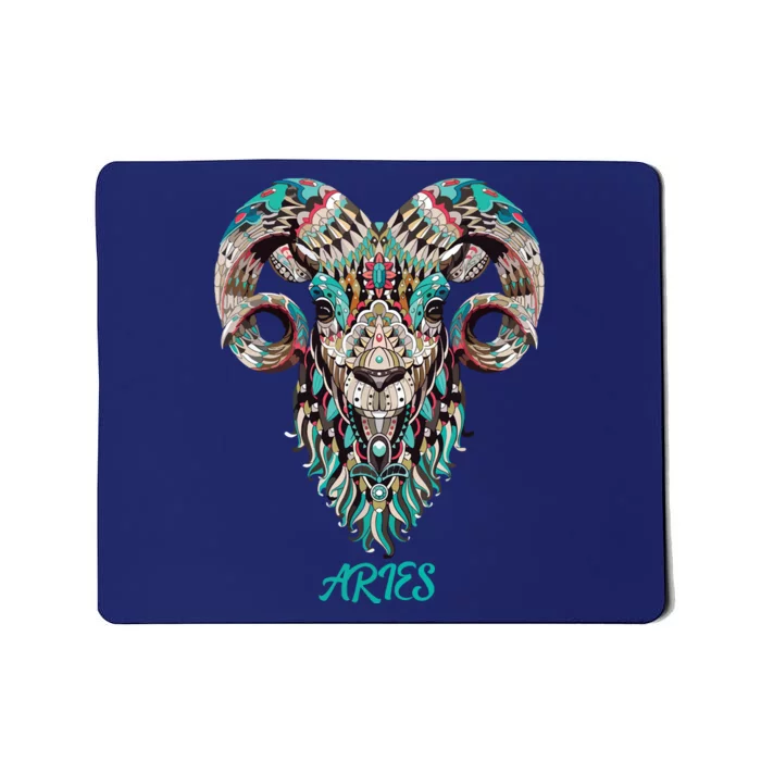 Aries Zodiac Sign Astrology March April Birthday Mousepad