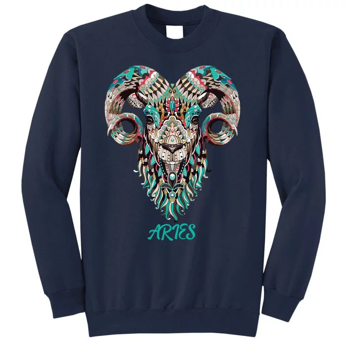 Aries Zodiac Sign Astrology March April Birthday Tall Sweatshirt