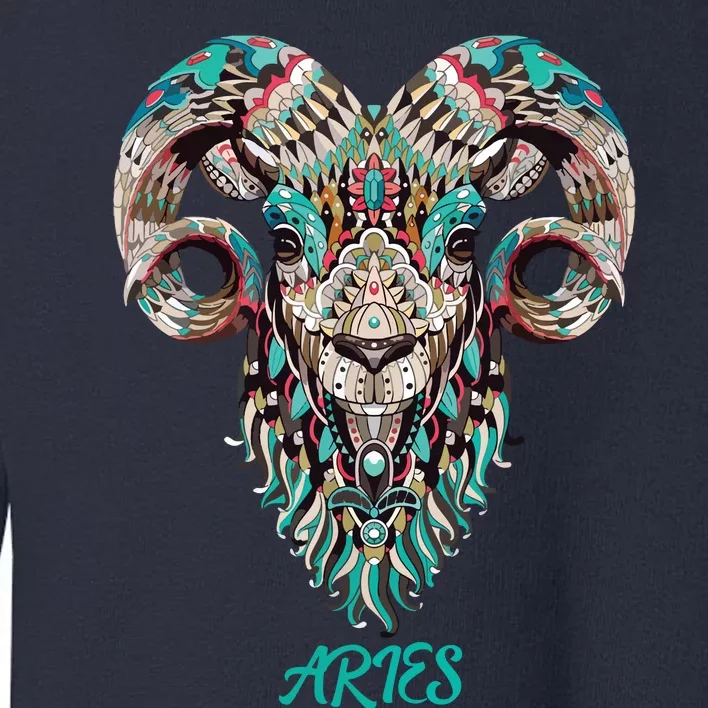 Aries Zodiac Sign Astrology March April Birthday Toddler Sweatshirt