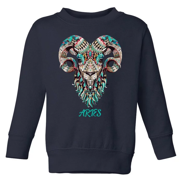 Aries Zodiac Sign Astrology March April Birthday Toddler Sweatshirt