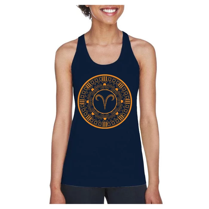 Aries Zodiac Sign Birthday Astrology Aries Women's Racerback Tank