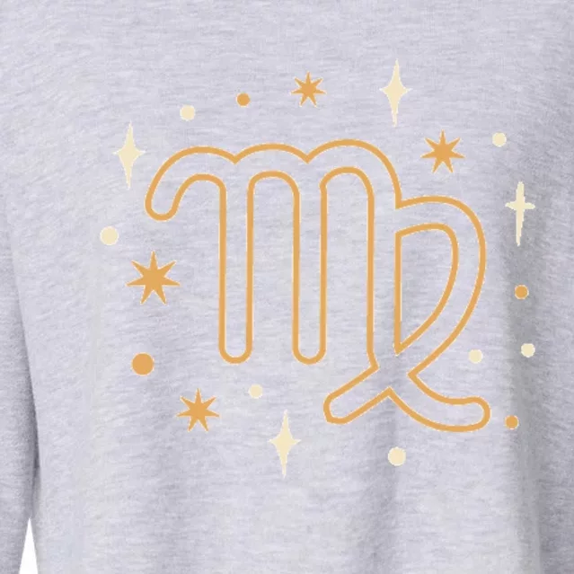 Astrology Zodiac Virgo Horoscope Birthday Cute Gift Cropped Pullover Crew