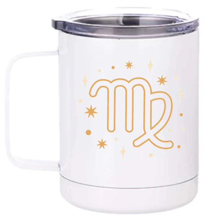 Astrology Zodiac Virgo Horoscope Birthday Cute Gift Front & Back 12oz Stainless Steel Tumbler Cup