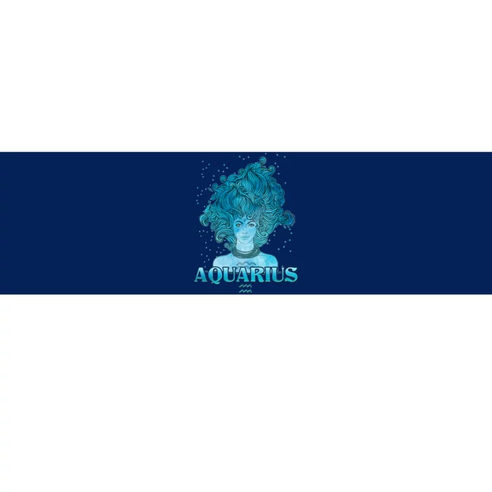 Aquarius Zodiac Woman Bumper Sticker