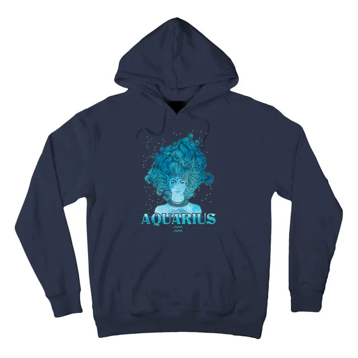 Aquarius Zodiac Woman Tall Hoodie