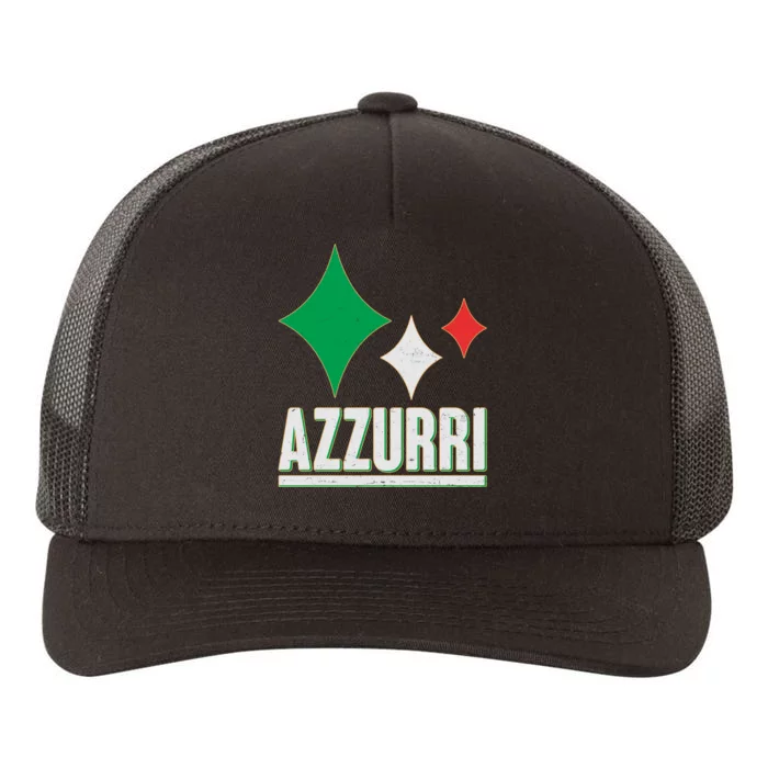 Azzurri Italy Italia Soccer Football 2021 Yupoong Adult 5-Panel Trucker Hat