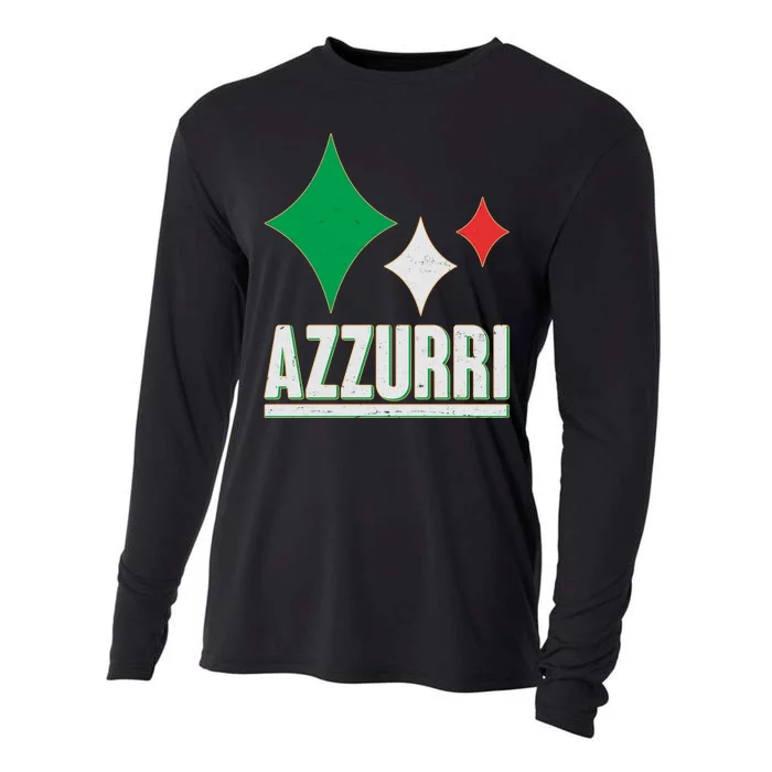 Azzurri Italy Italia Soccer Football 2021 Cooling Performance Long Sleeve Crew