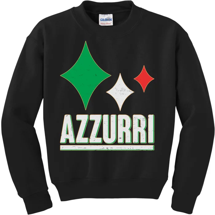 Azzurri Italy Italia Soccer Football 2021 Kids Sweatshirt