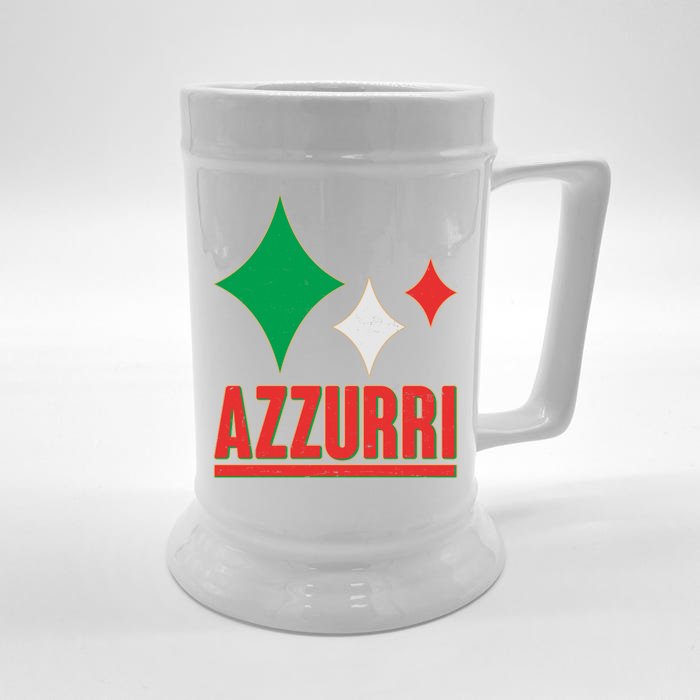 Azzurri Italy Italia Soccer Football 2021 Front & Back Beer Stein