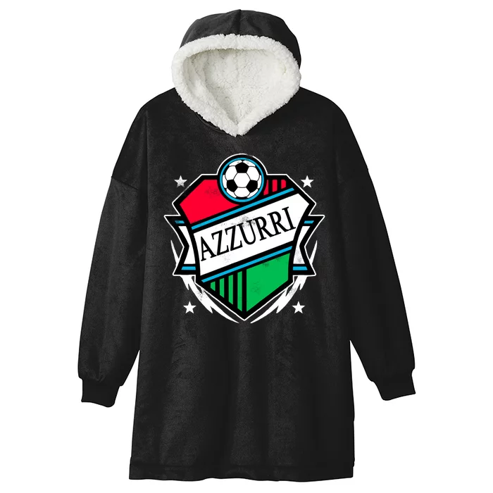 Azzurri Italy Soccer Fan Hooded Wearable Blanket