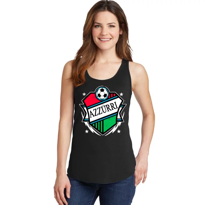 Azzurri Italy Soccer Fan Ladies Essential Tank