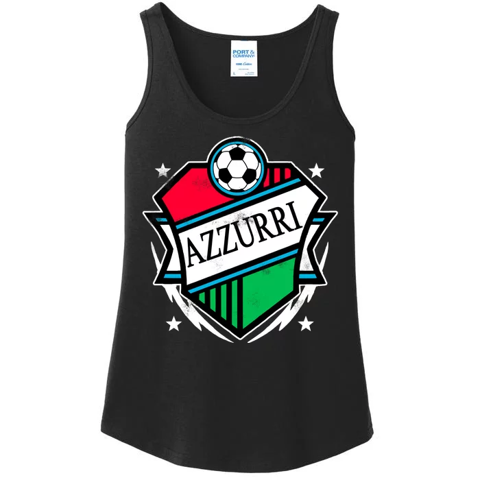 Azzurri Italy Soccer Fan Ladies Essential Tank