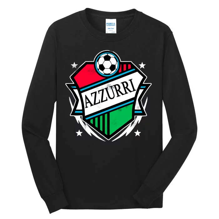 Azzurri Italy Soccer Fan Tall Long Sleeve T-Shirt