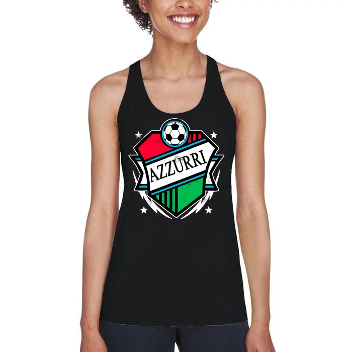 Azzurri Italy Soccer Fan Women's Racerback Tank