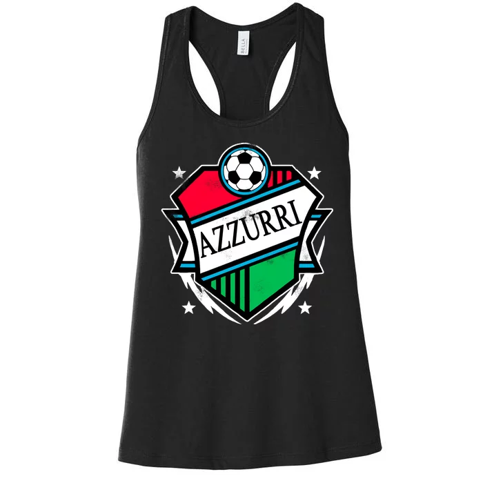 Azzurri Italy Soccer Fan Women's Racerback Tank