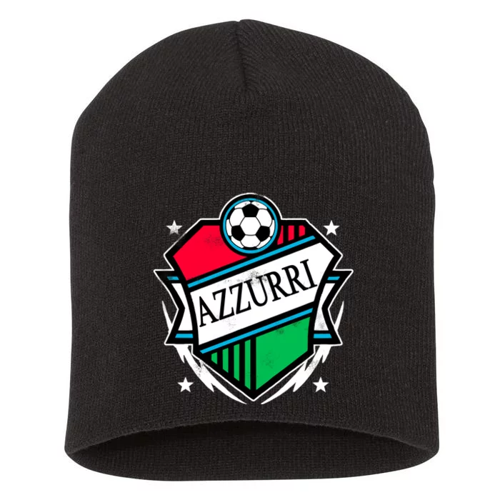 Azzurri Italy Soccer Fan Short Acrylic Beanie