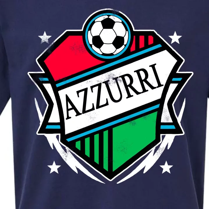 Azzurri Italy Soccer Fan Sueded Cloud Jersey T-Shirt