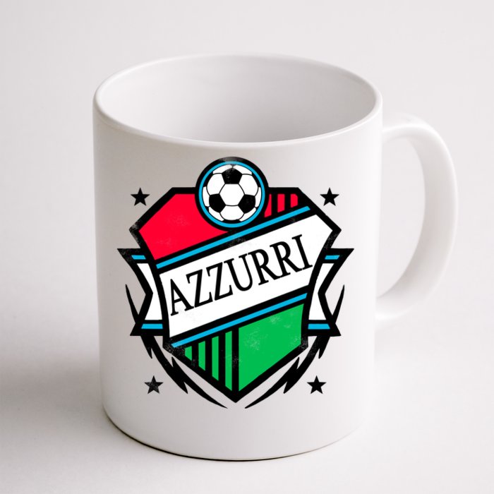 Azzurri Italy Soccer Fan Front & Back Coffee Mug