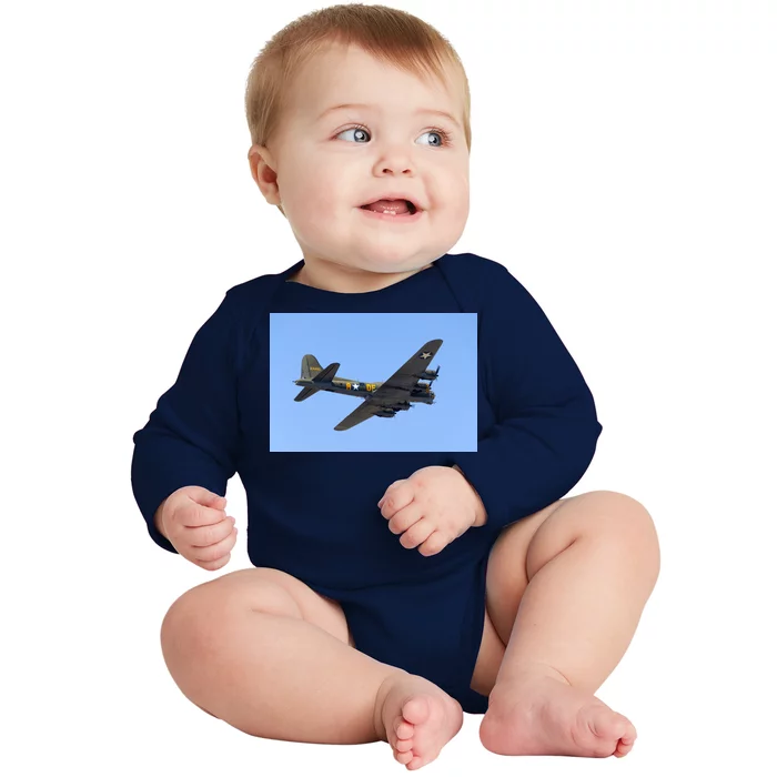 B-17G FLYING FORTRESS Baby Long Sleeve Bodysuit