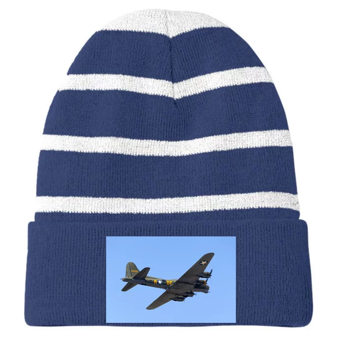 B-17G FLYING FORTRESS Striped Beanie with Solid Band