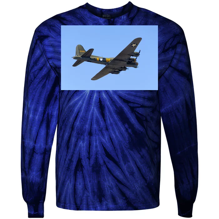 B-17G FLYING FORTRESS Tie-Dye Long Sleeve Shirt