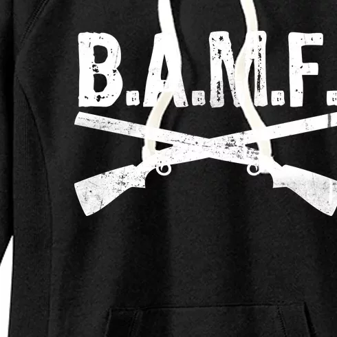 B.A.M.F. Guns Badass Women's Fleece Hoodie