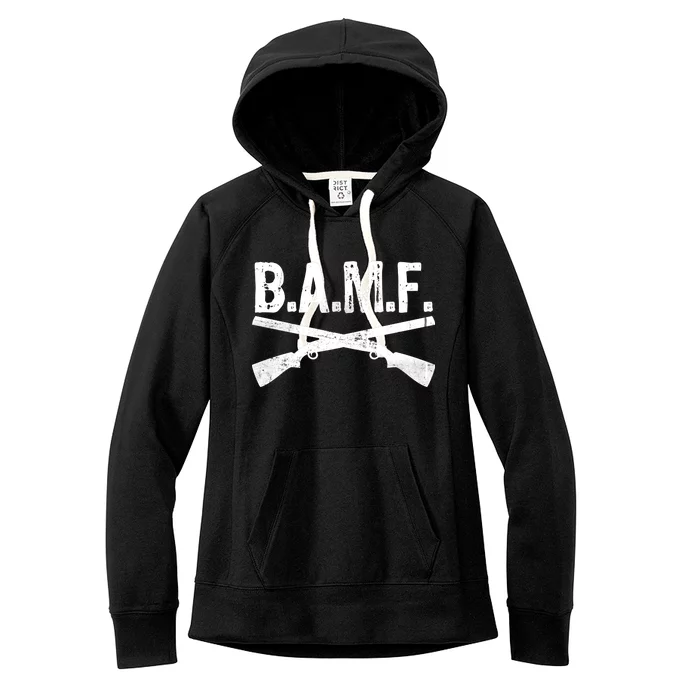 B.A.M.F. Guns Badass Women's Fleece Hoodie