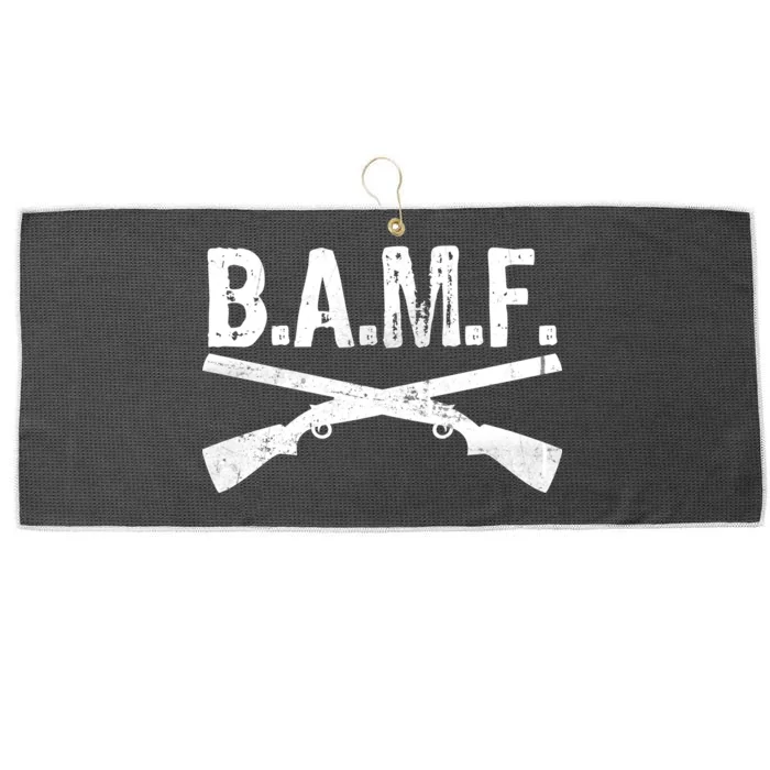 B.A.M.F. Guns Badass Large Microfiber Waffle Golf Towel