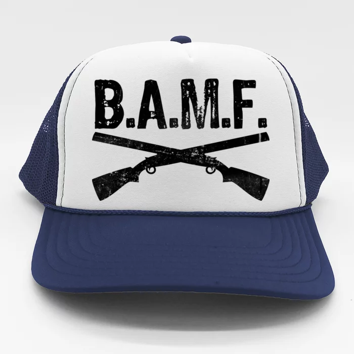 B.A.M.F. Guns Badass Trucker Hat