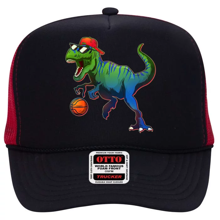 B-Ball T-Rex High Crown Mesh Trucker Hat