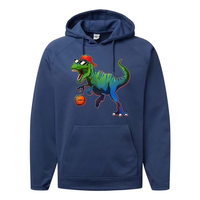 B-Ball T-Rex Performance Fleece Hoodie