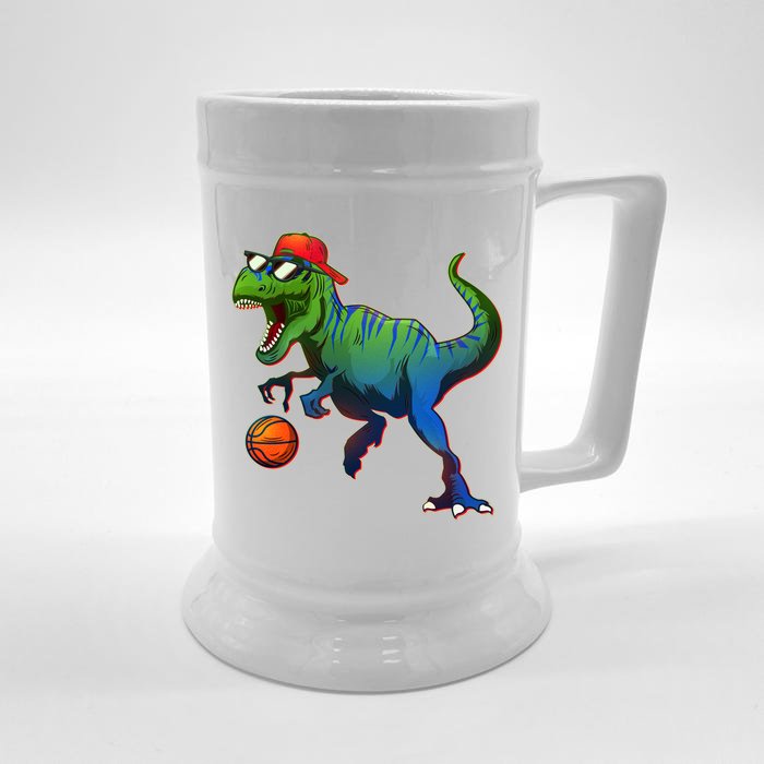 B-Ball T-Rex Front & Back Beer Stein