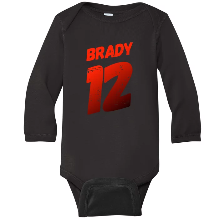 Brady 12 Baby Long Sleeve Bodysuit