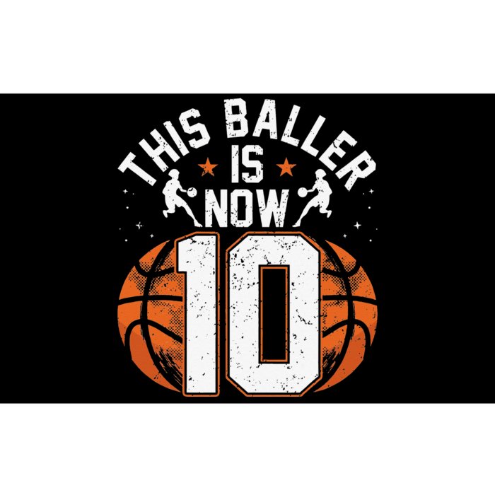 Basketball 10th Birthday 10 Years Old Basketballer Bumper Sticker