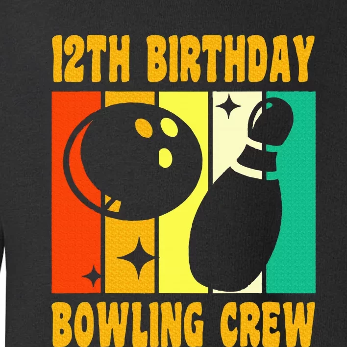 Bowling 12th Birthday Toddler Sweatshirt