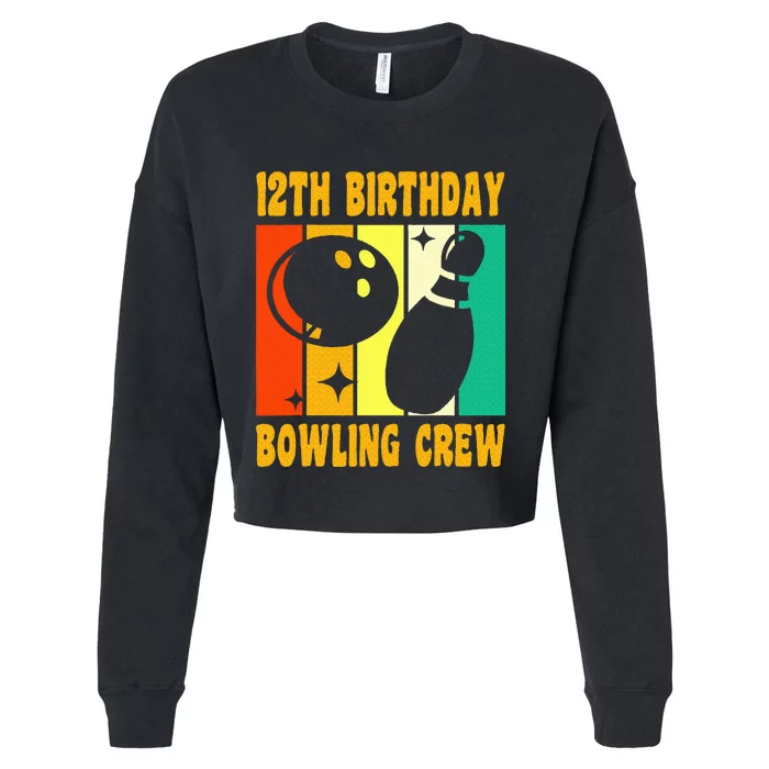 Bowling 12th Birthday Cropped Pullover Crew