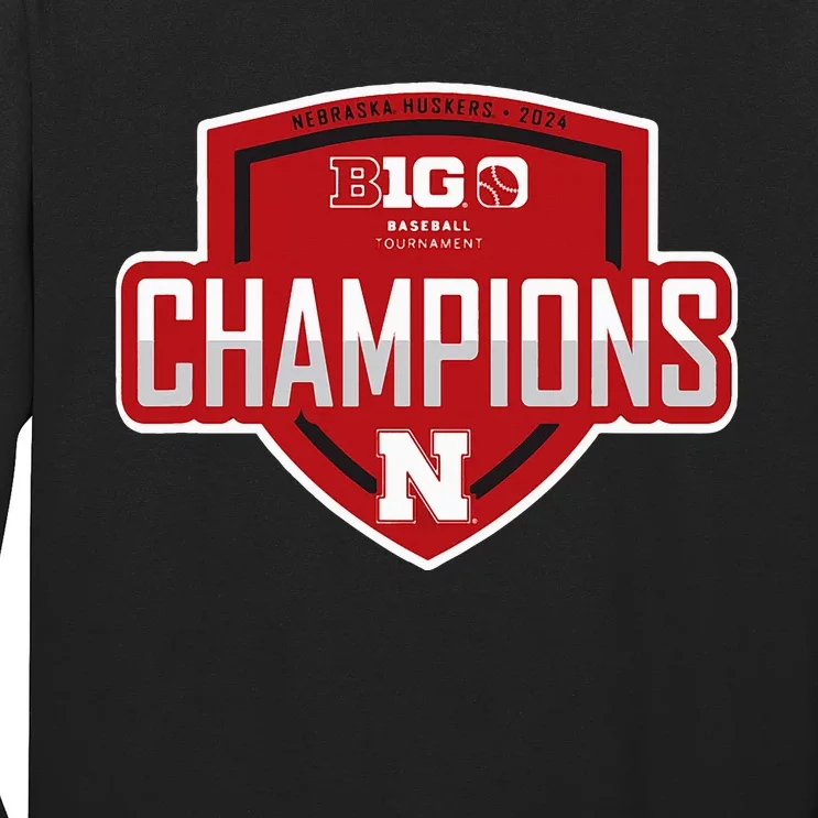 Big 10 Champs 2024 Baseball Locker Room Long Sleeve Shirt