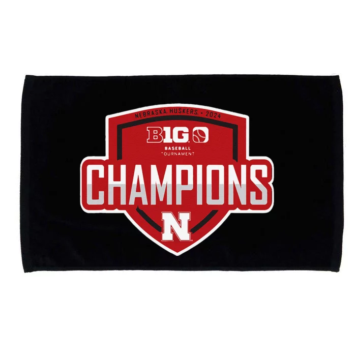 Big 10 Champs 2024 Baseball Locker Room Microfiber Hand Towel