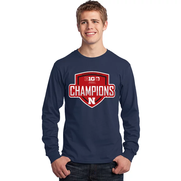 Big 10 Champs 2024 Baseball Locker Room Long Sleeve Shirt