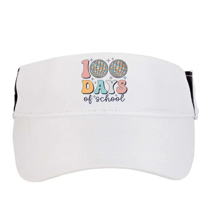 Ball 100 Days Of School Teacher Life Back To School Adult Drive Performance Visor