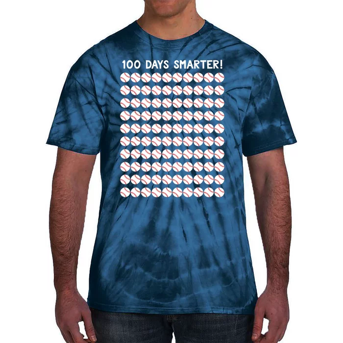 Baseball 100th Day Of School For Boy 100 Days Tie-Dye T-Shirt