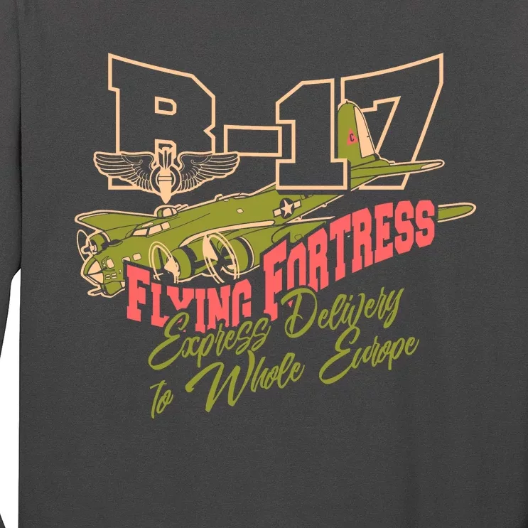 B 17 Flying Fortress Long Sleeve Shirt