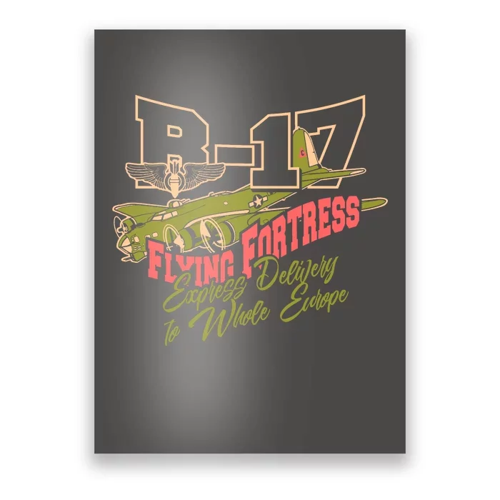 B 17 Flying Fortress Poster