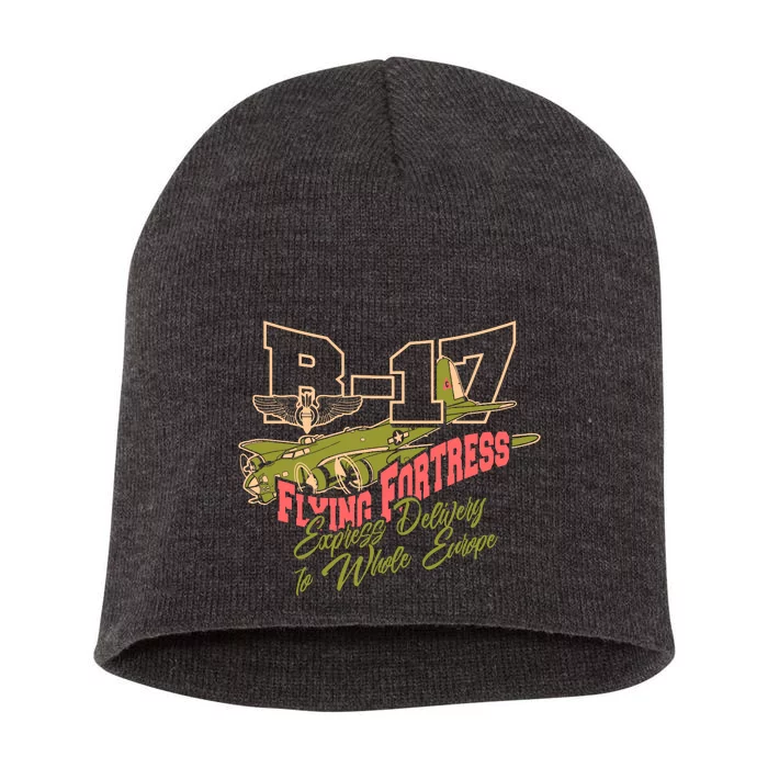 B 17 Flying Fortress Short Acrylic Beanie