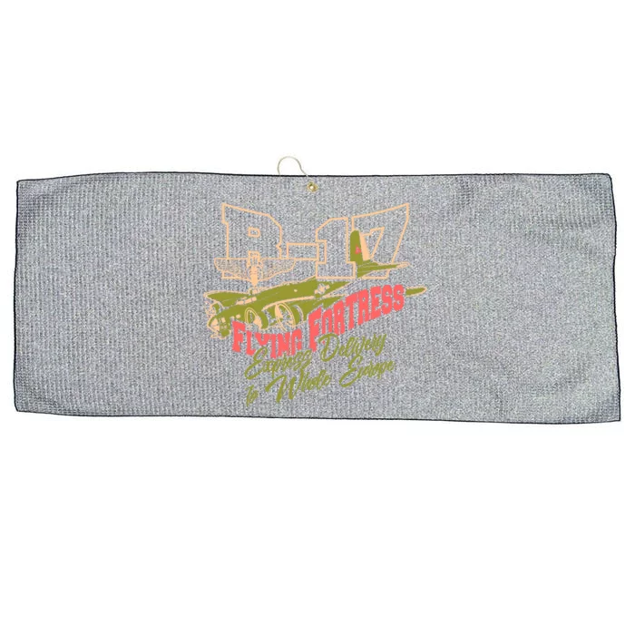 B 17 Flying Fortress Large Microfiber Waffle Golf Towel