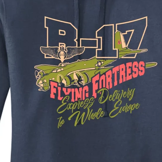 B 17 Flying Fortress Women's Pullover Hoodie